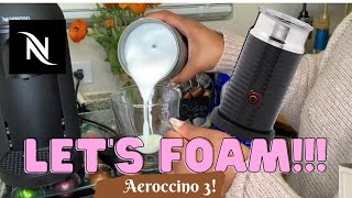 How To Foam Milk With Aeroccino 3 Make Coffee With Foam Tips amp Tricks  Easy Foamed Latte Recipe [upl. by Brie263]