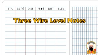 Surveying Three Wire Level Notes [upl. by Yderf]