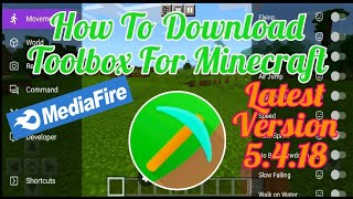 How To Download Toolbox 5418 For Minecraft Bedrock Edition [upl. by Yeldnarb]