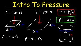 Introduction to Pressure amp Fluids  Physics Practice Problems [upl. by Sara]