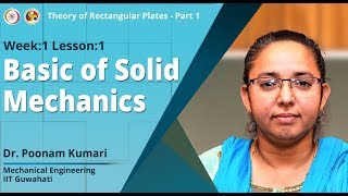 Lec 1 Basic of solid Mechanics [upl. by Ralf]