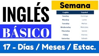 Días de la semana Meses y estaciones del año en inglés quotYes en Inglés 1quot Video 17 [upl. by Romelle]