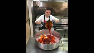 Turkish chef Czn Burak Cooking Nonveg Food [upl. by Rockafellow]