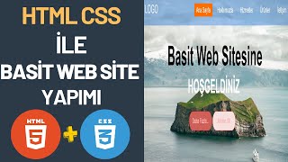 Basit Web Site Yapımı  Html Css Basit Web Site Yapımı [upl. by Keating]