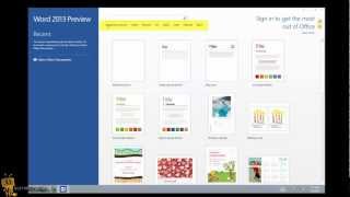 Microsoft Office 2013  Word 2013 quotQuick Start Guidequot [upl. by Aynas106]