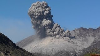 Explosive Vulcanian Eruption and Small Pyroclastic Flow Sakurajima Volcano Japan [upl. by Hahnert]