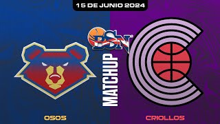 Osos de Manati vs Criollos de Caguas  BSN2024 [upl. by Okoyk]