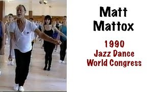 Matt Mattox at the 1990 Jazz Dance World Congress [upl. by Agem]