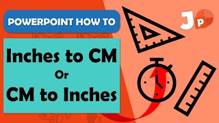 PowerPoint Change Measurement Units CM to Inches and Inches to CM  Tutorial [upl. by Jud]