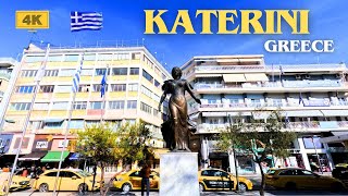 Katerini Greece A Walking Tour In 4K 2024 [upl. by Martsen386]