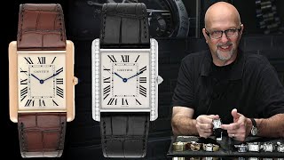 Cartier Tank Louis XL and Tank Solo XL Watch Review  SwissWatchExpo [upl. by Deck92]