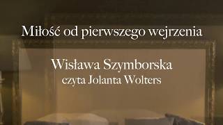 Wiersz quotMiłość od pierwszego wejrzeniaquot Wisława Szymborska  recytacja [upl. by Noy]