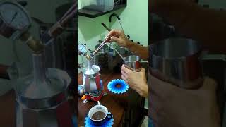 DIY milk steamer made from moka pot [upl. by Icrad]