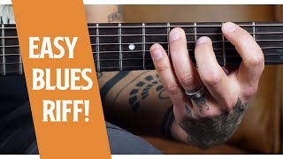 Play Blues On Guitar In Any Key with this riff [upl. by Enairda]