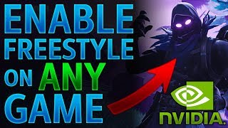 How to enable NVIDIA freestyle on ANY GAME [upl. by Grizel]