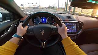 2016 Maserati Ghibli S Q4 30 V6 TwinTurbo 430 HP  POV Test Drive sound acceleration [upl. by Pontone202]