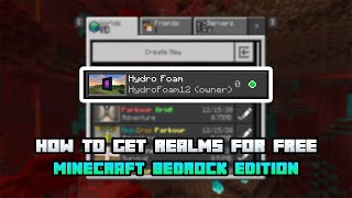 How To Get REALMS For FREE In Minecraft 116 Minecraft PE Windows 10 amp Xbox One [upl. by Glick]