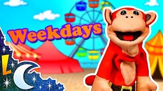 Dias de la Semana en Inglés con El Mono Sílabo  Videos Educativos para Niños  Lunacreciente [upl. by Leftwich211]