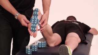 Rocktape application for plantar fasciitis [upl. by Nerred351]