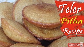 Bengali pitha recipe  Teler pitha recipe  How to make teler pitha Bangladeshi pitha recipes [upl. by Babette261]