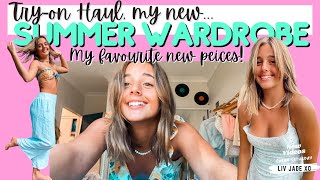 TRYON Haul  My NEW Summer Wardrobe  all my favorites amp essential peices [upl. by Arrim]