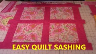 Quilt Sashing Lesson 1  The Sewing Room Channel [upl. by Honor]