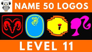 Guess The Logo Quiz  50 Logos  Level 11 Hard  Logo Trivia [upl. by Swigart]