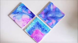 Sharpie Marker Tile Drink Coasters  Quick and Easy [upl. by Ten]