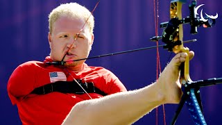 Archery  Stutzman USA v Forsberg FIN  Mens Ind Compound Open Gold Medal  London 2012 [upl. by Llenram]