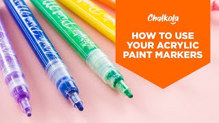 How To Use Your Acrylic Paint Markers [upl. by Acker]