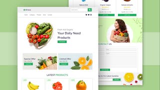 How To Make An  Online Grocery Store  Website Design Using HTML  CSS  JAVASCRIPT  Step BY Step [upl. by Notniw876]