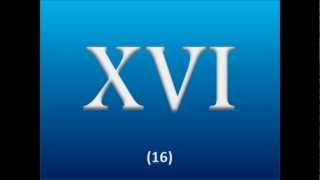 Roman Numerals  1 through 20 [upl. by Akehsal]