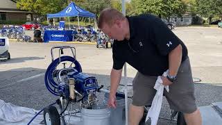 Graco Mark V 3in1 Sprayer  Airless Texture Sprayer Demo [upl. by Yancy]