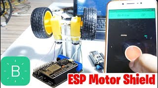 NodeMCU Motor Shield L293D for ESP12E  Blynk [upl. by Bushey751]