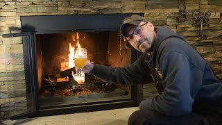 How to Start a Fire in the Fireplace The EASY WAY [upl. by Leuname]