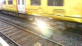 Merseyrail 507 009 making arcs at Birkdale station [upl. by Sura917]