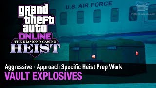 GTA Online The Diamond Casino Heist  Vault Explosives Aggressive  Solo [upl. by Kellia]