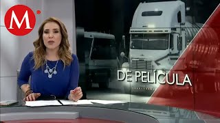 VIDEO Trailero evita asalto en plena carretera de Tulancingo [upl. by Akeenahs545]