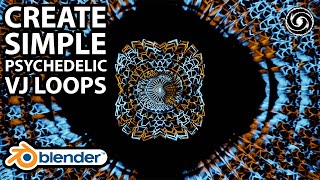 Create Trippy Psytrance Visuals In Blender 29  Evee Psychedelic Animation Tutorial [upl. by Nelubez710]