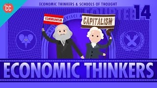 Economic Schools of Thought Crash Course Economics 14 [upl. by Elitnahc]