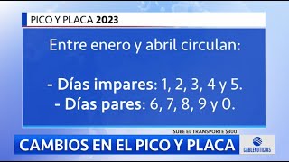 El ABC del nuevo pico y placa en Bogotá para 2023 [upl. by Niliak]