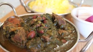 Ghormeh Sabzi Video Qormeh Sabzi Persian Herb Stew Persian Sabzi Recipe [upl. by Saile]