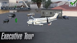 Microsoft Flight Simulator X Steam Edition  Missions  Executive Tour [upl. by Enram]