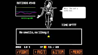 Undertale  Pacifist  Mettaton fight [upl. by Joella226]