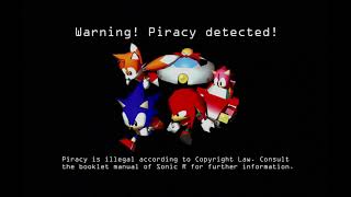 Sonic R AntiPiracy Screen Saturn [upl. by Duax644]