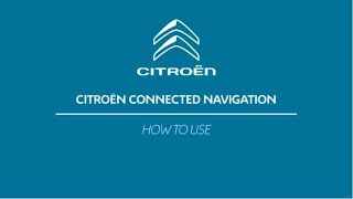 Citroën Connect Nav How to Use [upl. by Odnomor]