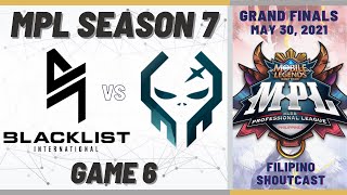 BLACKLIST VS EXE GAME 6  MPL PH S7 GRAND FINALS  LBC 💡 [upl. by Ikram]