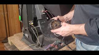 Stove Distribution Fan Convection Blower Cleaning amp Replacement [upl. by Recnal]