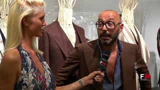 TAGLIATORE Interview with PINO LERARIO  Pitti 94 Firenze  Fashion Channel [upl. by Eilujna854]