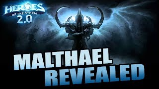 MALTHAEL  new hero revealed  abilities  Heroes of the Storm [upl. by Letha892]